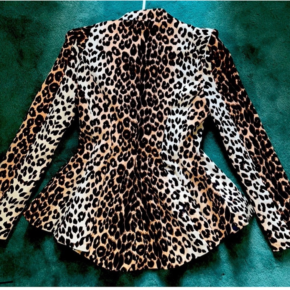 Beulah Leopard Print Blazer Small - Picture 2 of 2